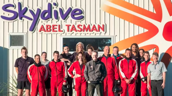 Skydive Abel Tasman team